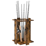 Vidaxl hengelhouder bewerkt hout 42 x 43 x 60 cm gerookt eiken