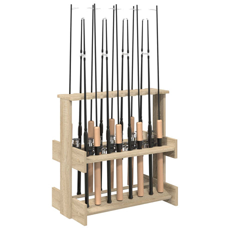 Vidaxl hengelhouder bewerkt hout 60 x 35 x 60 cm sonoma eiken