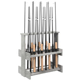 Vidaxl hengelhouder bewerkt hout 60 x 35 x 60 cm betongrijs