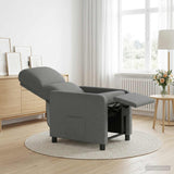 Vidaxl relaxfauteuil donkergrijs stof
