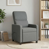 Vidaxl massage recliner donkergrijs stof