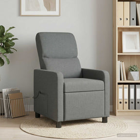 Vidaxl massage recliner donkergrijs stof