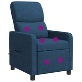 Vidaxl relaxfauteuil blauw stof