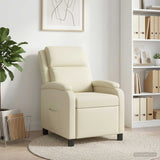 Vidaxl relaxfauteuil crèmekleurig kunstleer