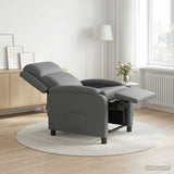 Vidaxl relaxfauteuil grijs kunstleer