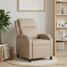 Vidaxl relaxfauteuil cappuccino kunstleer