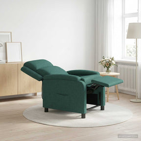 Vidaxl relaxfauteuil donkergroen stof
