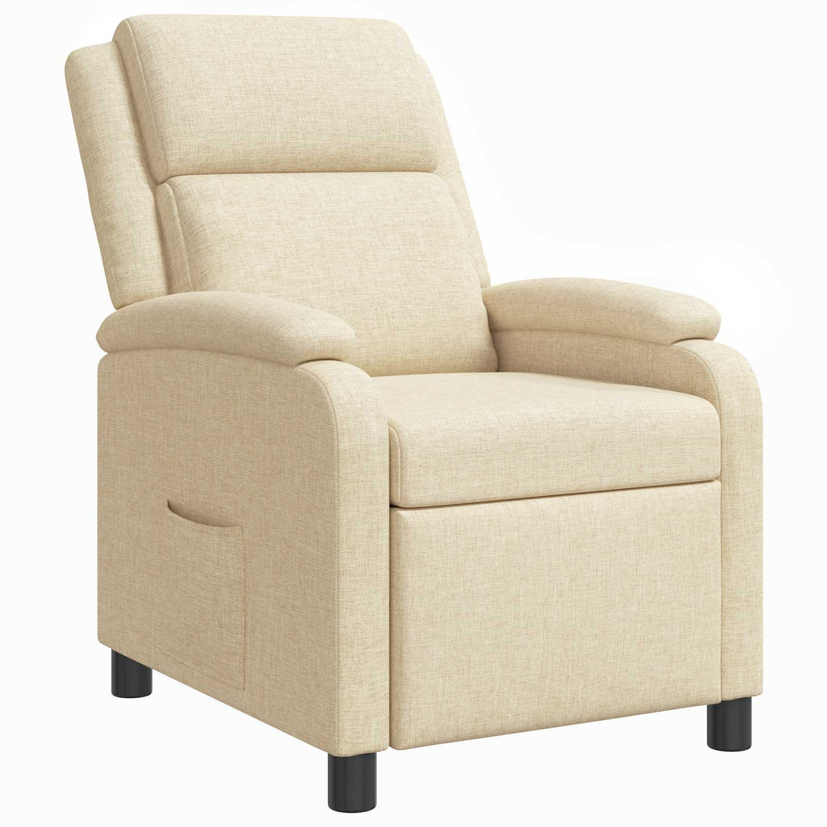 Vidaxl relaxfauteuil crèmekleurig stof