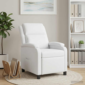 Vidaxl relaxfauteuil wit stof