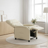 Vidaxl relaxfauteuil crèmekleurig kunstleer