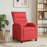 Vidaxl relaxfauteuil rood kunstleer