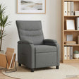 Vidaxl relaxfauteuil donkergrijs stof