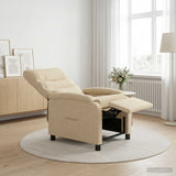 Vidaxl relaxfauteuil crèmekleurig stof