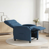Vidaxl relaxfauteuil blauw stof