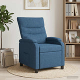 Vidaxl relaxfauteuil blauw stof