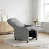 Vidaxl relaxfauteuil lichtgrijs stof