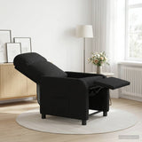 Vidaxl relaxfauteuil zwart stof