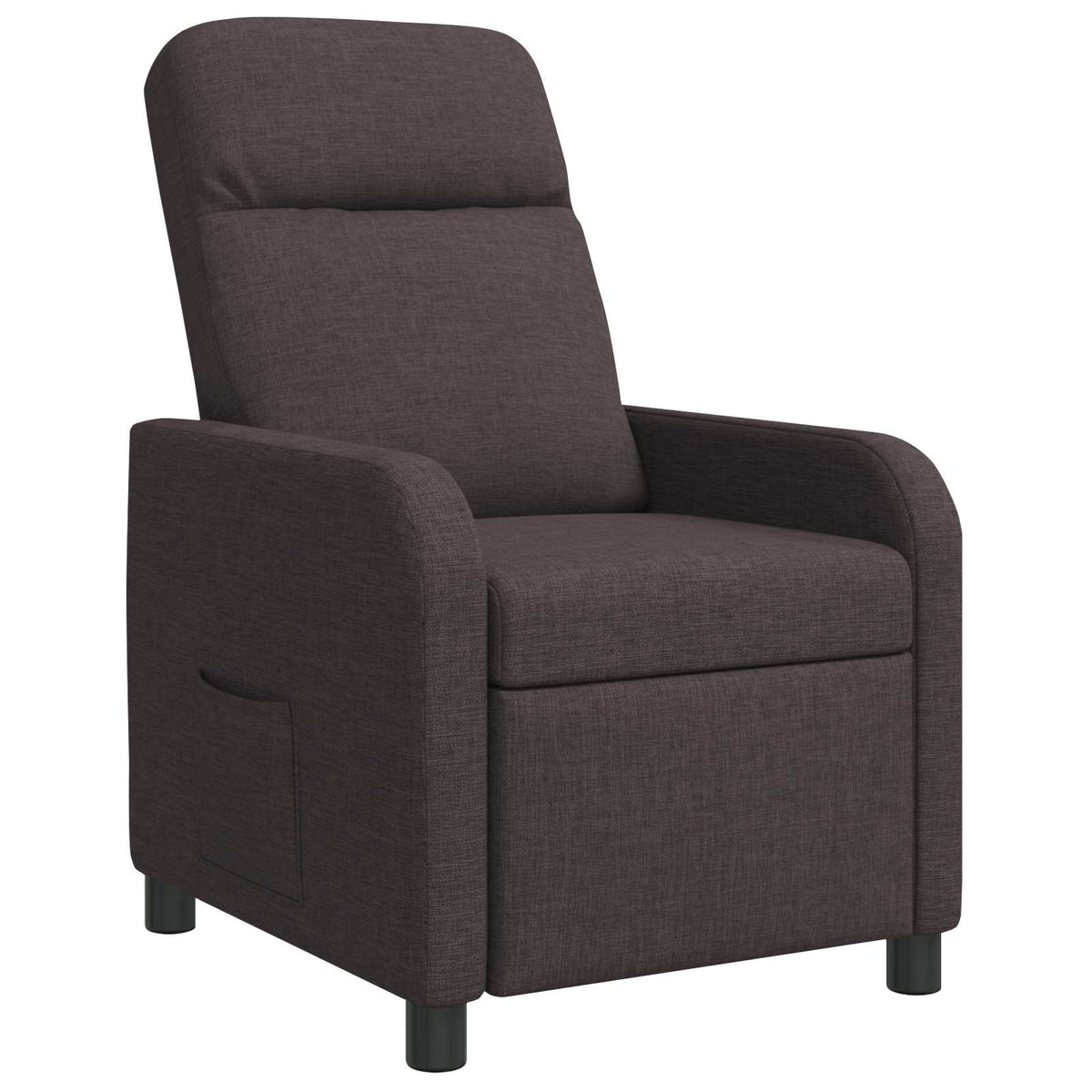Vidaxl relaxfauteuil donkerbruin stof