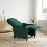 Vidaxl relaxfauteuil donkergroen stof