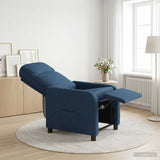 Vidaxl relaxfauteuil blauw stof