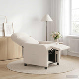 Vidaxl relaxfauteuil crèmekleurig bouclé