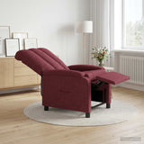Vidaxl relaxfauteuil wijnrood stof