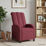 Vidaxl relaxfauteuil wijnrood stof