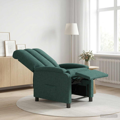 Vidaxl relaxfauteuil donkergroen stof
