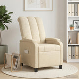 Vidaxl relaxfauteuil crèmekleurig stof