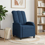 Vidaxl relaxfauteuil blauw stof