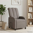 Vidaxl massage recliner taupe stof