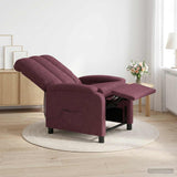 Vidaxl massage recliner paars stof