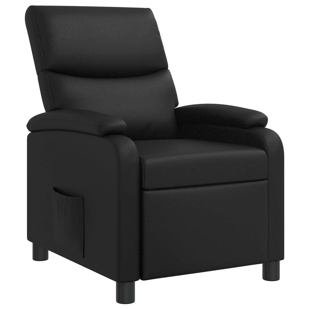 Vidaxl relaxfauteuil zwart kunstleer