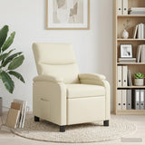Vidaxl relaxfauteuil crèmekleurig kunstleer