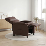 Vidaxl relaxfauteuil bruin kunstleer
