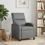 Vidaxl relaxfauteuil grijs kunstleer