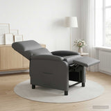 Vidaxl relaxfauteuil grijs kunstleer