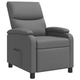 Vidaxl relaxfauteuil grijs kunstleer