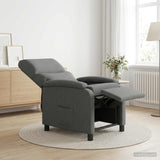 Vidaxl relaxfauteuil donkergrijs stof