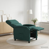 Vidaxl relaxfauteuil donkergroen stof