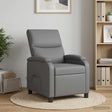 Vidaxl massage recliner grijs kunstleer