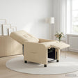Vidaxl relaxfauteuil crèmekleurig stof