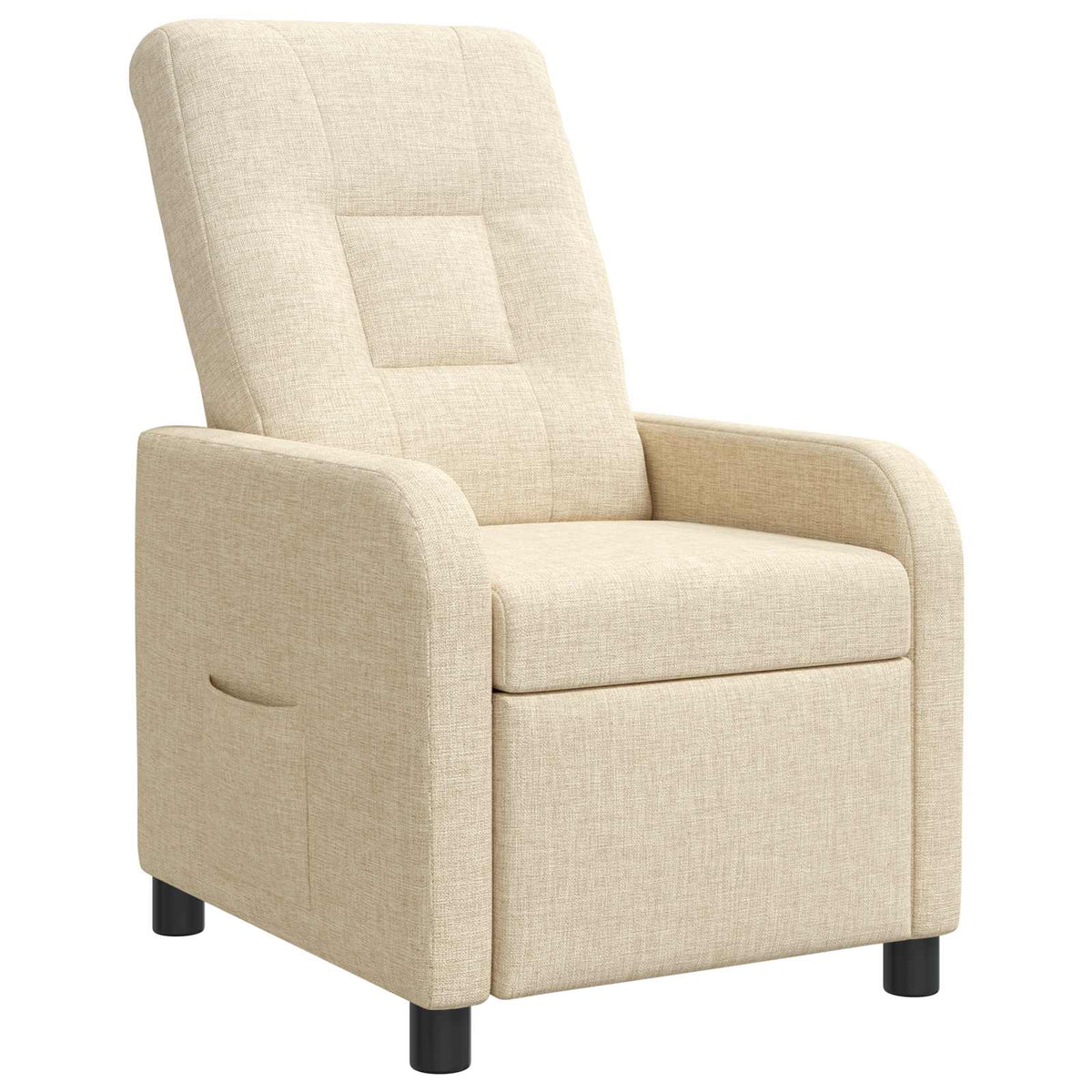 Vidaxl relaxfauteuil crèmekleurig stof