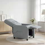 Vidaxl massage recliner lichtgrijs stof