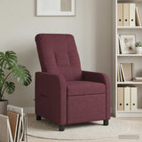 Vidaxl massage recliner paars stof