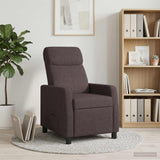 Vidaxl relaxfauteuil donkerbruin stof