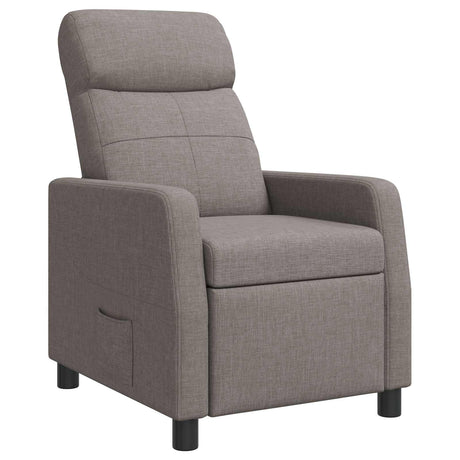 Vidaxl relaxfauteuil taupe stof