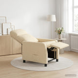 Vidaxl relaxfauteuil crèmekleurig stof