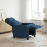 Vidaxl relaxfauteuil blauw stof