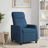 Vidaxl relaxfauteuil blauw stof